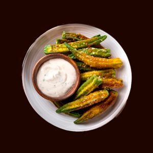 Dry Ladies Finger - Deep Fried Curry
